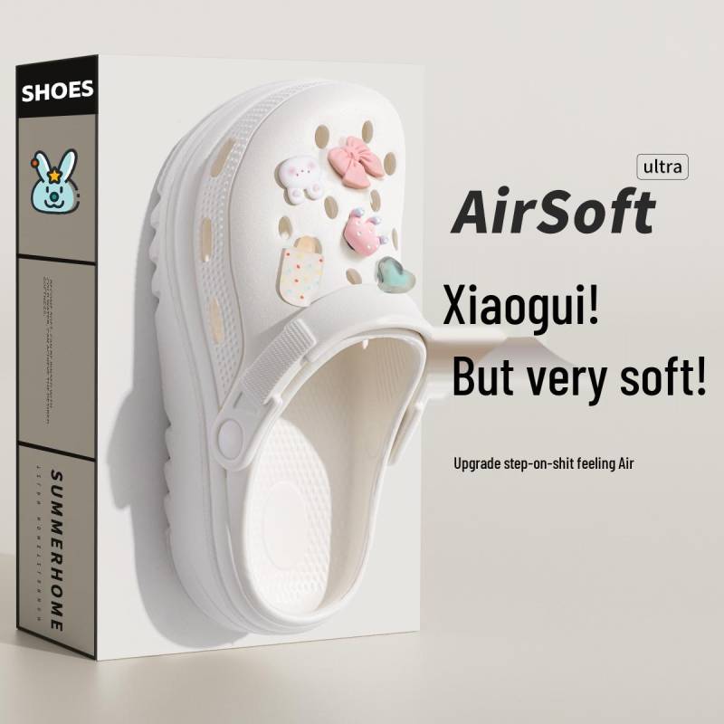 Damen Sommer 2025 Krankenpfleger Clogs - EVA Dicke Sohle Krankenhaus Hausschuhe 36-37 von Joom DACH