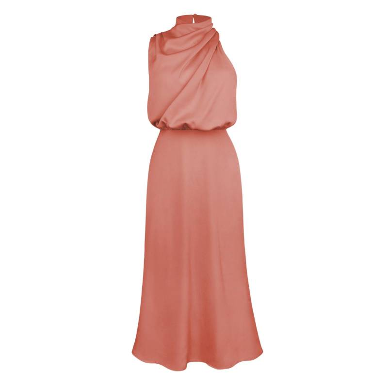 Damen-Sommer-Abendkleid, ärmellos, elegant, Neckholder, A-Linie, hohe Taille, lange Kleider, einfarbig L rosa Damen-Sommer-Abendkleid, ärmellos, elegant, Neckholder, A-Linie, hohe Taille, lange Kleider, einfarbig L rosa von Joom DACH