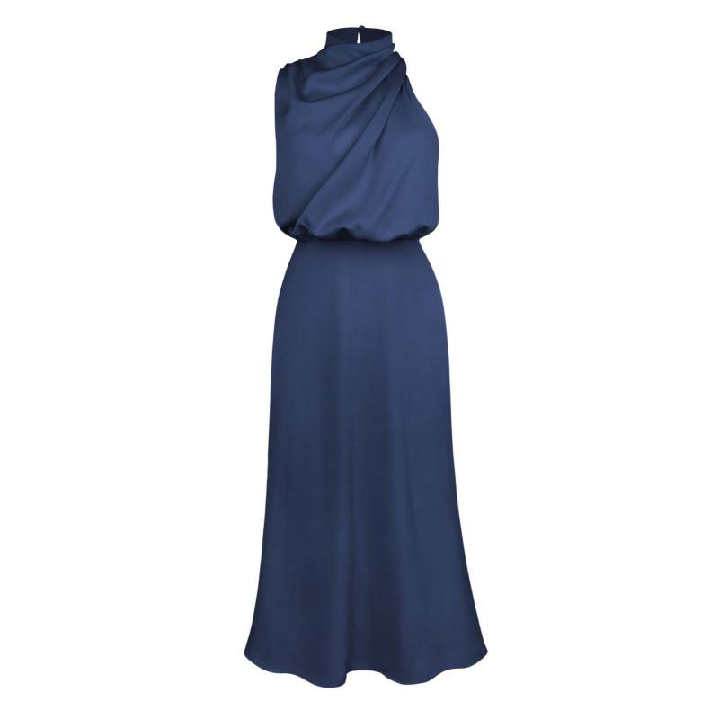 Damen-Sommer-Abendkleid, ärmellos, elegant, Neckholder, A-Linie, hohe Taille, lange Kleider, einfarbig XL dunkelblau Damen-Sommer-Abendkleid, ärmellos, elegant, Neckholder, A-Linie, hohe Taille, lange Kleider, einfarbig XL dunkelblau von Joom DACH