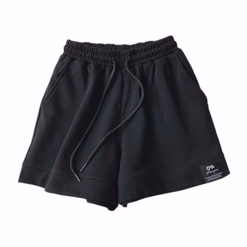 Damen Sommer Lockerer Koreanischer Stil Sportshorts zum Laufen Lässig A-Linie Weitbein Hohe Taille Student L von Joom DACH
