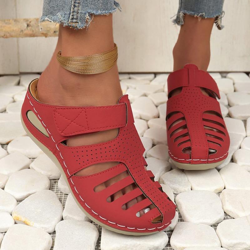 Damen Sommer neu schlichte einfarbige weiche Sohle Hausschuhe täglich Zuhause Büro Shopping Slipper Damen Sandalen Übergröße 43 von Joom DACH