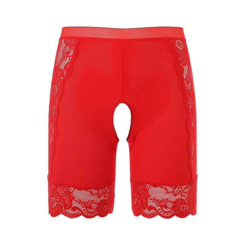 Damen Spitzen Schrittlose Boyshorts Hohe Taille Slips Freches Design Sicherheits-Shorts Slips Clubwear Dating Unterwäsche XL rot Damen Spitzen Schrittlose Boyshorts Hohe Taille Slips Freches Design Sicherheits-Shorts Slips Clubwear Dating Unterwäsche XL rot von Joom DACH