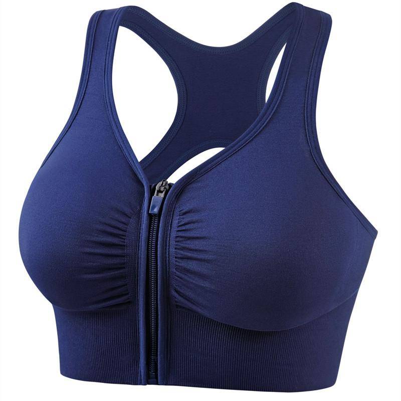 Damen Sport-BH mit Bounce Control und Reißverschluss vorne, Sport-BHs mit Reißverschluss für Damen, Stütz-BHs, kabellose High Impact Workout-Yoga-Oberteile 3XL blau Damen Sport-BH mit Bounce Control und Reißverschluss vorne, Sport-BHs mit Reißverschluss für Damen, Stütz-BHs, kabellose High Impact Workout-Yoga-Oberteile 3XL blau von Joom DACH