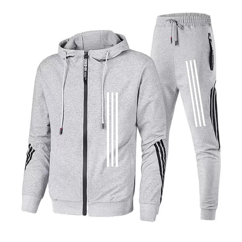 Damen-Sportanzug mit Reißverschluss, sportlicher Trainingsanzug, Kapuzenpullover mit Reißverschluss, Sportanzüge, Kapuzenjacke und Jogginghose, 2-teiliges Set 2XL von Joom DACH