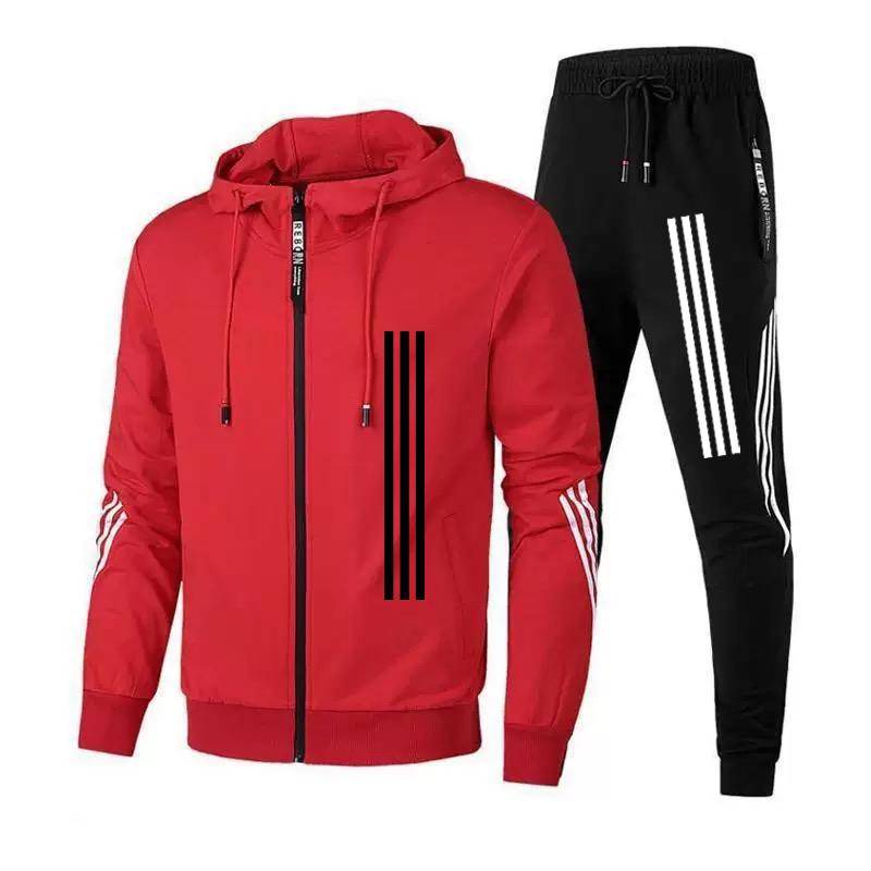 Damen-Sportanzug mit Reißverschluss, sportlicher Trainingsanzug, Kapuzenpullover mit Reißverschluss, Sportanzüge, Kapuzenjacke und Jogginghose, 2-teiliges Set 2XL von Joom DACH