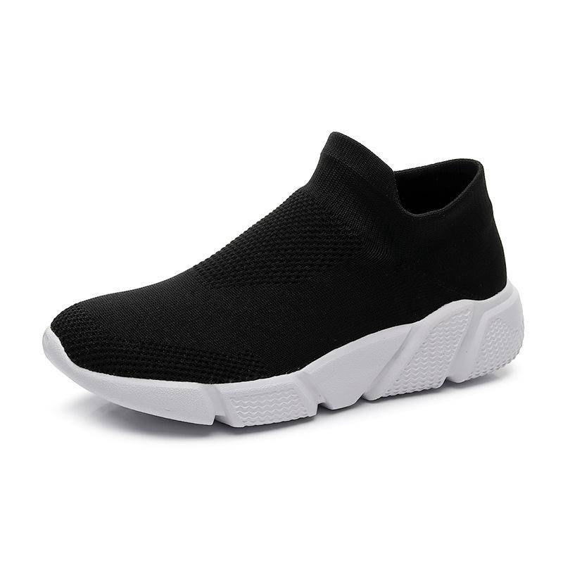 Damen Sportliche Walking-Schuhe Lässige Mesh Atmungsaktive Gewebte Sneaker 44 von Joom DACH