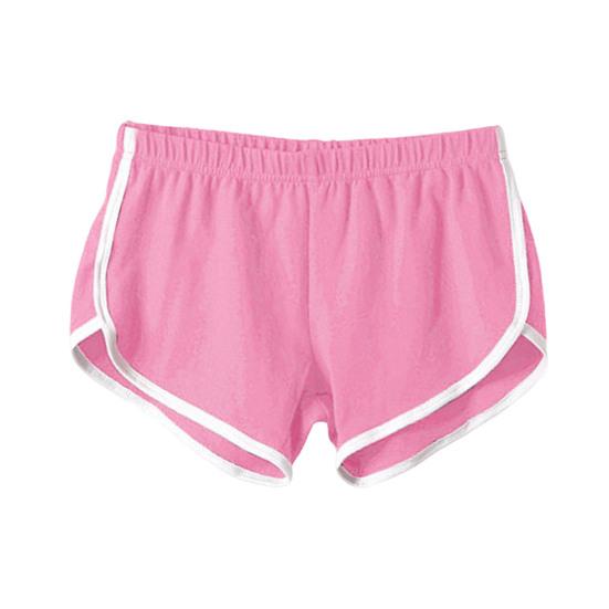 Damen-Sportshorts, elastische Taille, Yoga-Mini-Shorts, einfarbig, superkurze Hosen, leichte Strandhosen, sportliche Shorts M von Joom DACH