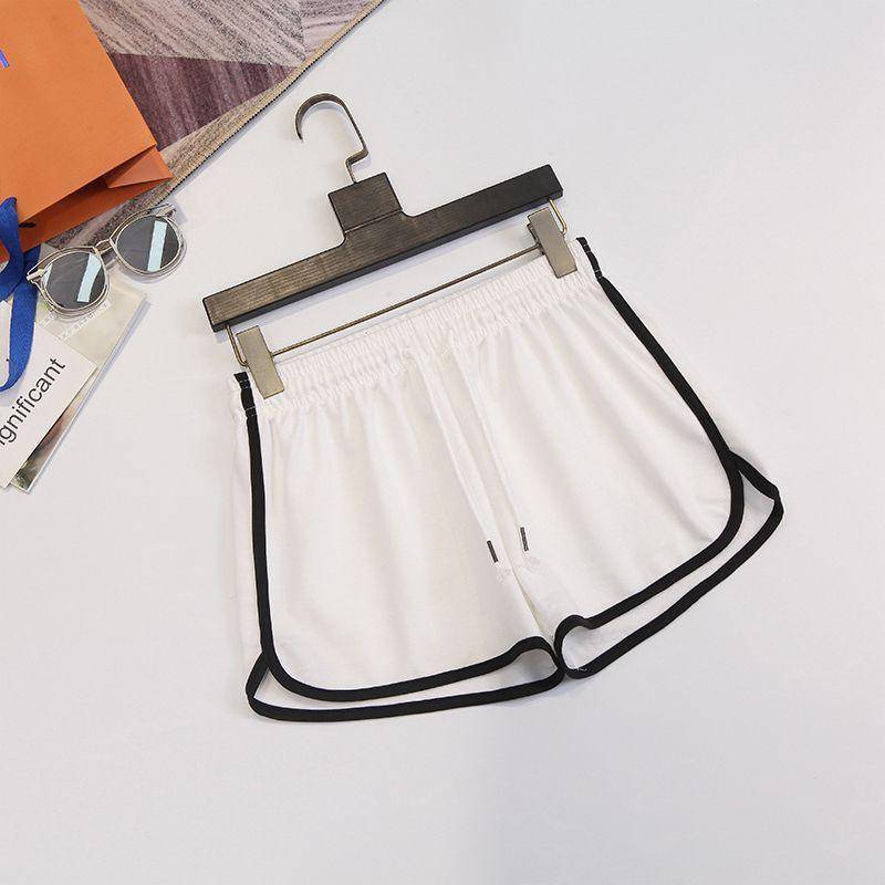 Damen Sportshorts Frühling und Sommer Einfasshosen Übergröße Locker und Schlankmachend Student Weitbein Freizeithosen M von Joom DACH