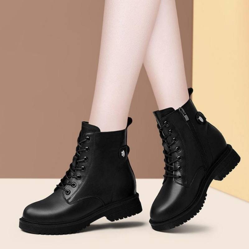 Damen Stiefeletten Herbst Winter Damen Chelsea Boots Damen Kurze Stiefel Flache Schuhe Mode Plateaustiefel Gothic 38 von Joom DACH