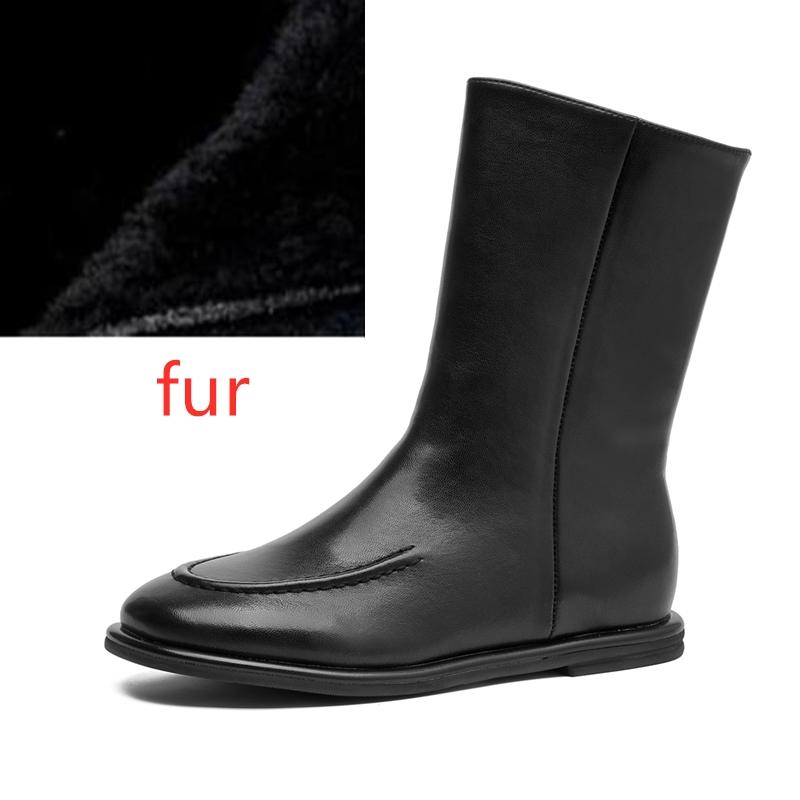 Damen Stiefeletten aus echtem Leder, kurze Stiefel, flache Wintermode, Damen-Ritterstiefel 41 Damen Stiefeletten aus echtem Leder, kurze Stiefel, flache Wintermode, Damen-Ritterstiefel 41 von Joom DACH