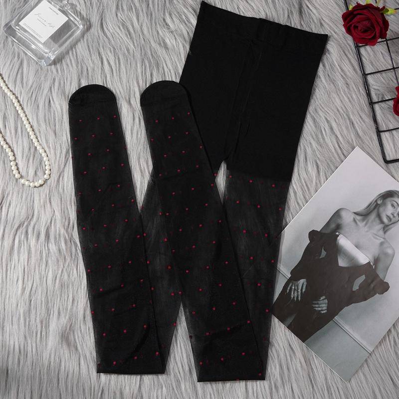 Damen Strumpfhose Transparent Hohe Taille Strumpfhose, Vintage Kontrolltop Strümpfe Strümpfe Ultradünn Transparent Strumpfhose one pair von Joom DACH