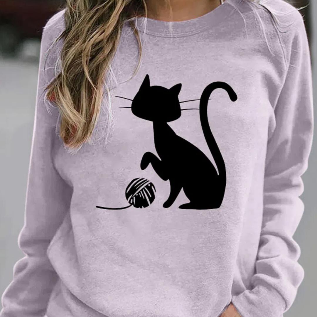 Damen Sweatshirt Pullover Hund Casual Sports Schwarz Rot Blau Aktive Sportbekleidung 3D-Druck Mikroelastisches Rundhals-Langarm-Oberteil XL Damen Sweatshirt Pullover Hund Casual Sports Schwarz Rot Blau Aktive Sportbekleidung 3D-Druck Mikroelastisches Rundhals-Langarm-Oberteil XL von Joom DACH