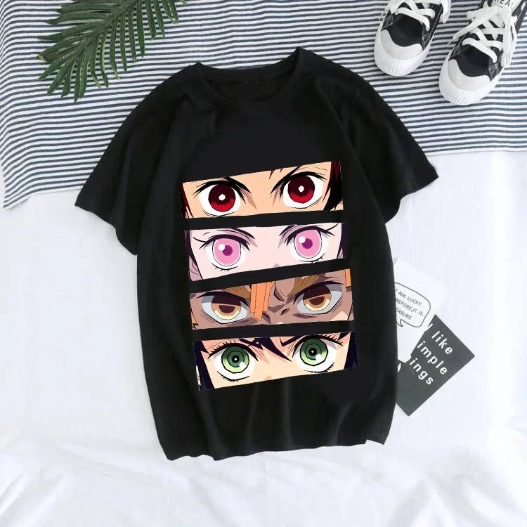 Damen T-Shirt Kaus Grafis Anime Demon Slayer Uniseks Tanjirou Kamado Kaus Wanita Kimetsu No Yaiba Nezuko Kaus Wanita XS Damen T-Shirt Kaus Grafis Anime Demon Slayer Uniseks Tanjirou Kamado Kaus Wanita Kimetsu No Yaiba Nezuko Kaus Wanita XS von Joom DACH