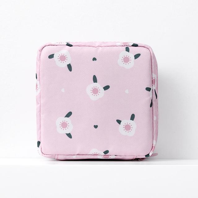 Damen-Tampon-Aufbewahrungstasche, wasserdicht, Mini-Damenbinde, Kulturbeutel, Reise-Kosmetiktasche, Make-up-Tasche, Datenkabel, Damentasche 13cmx13cm von Joom DACH