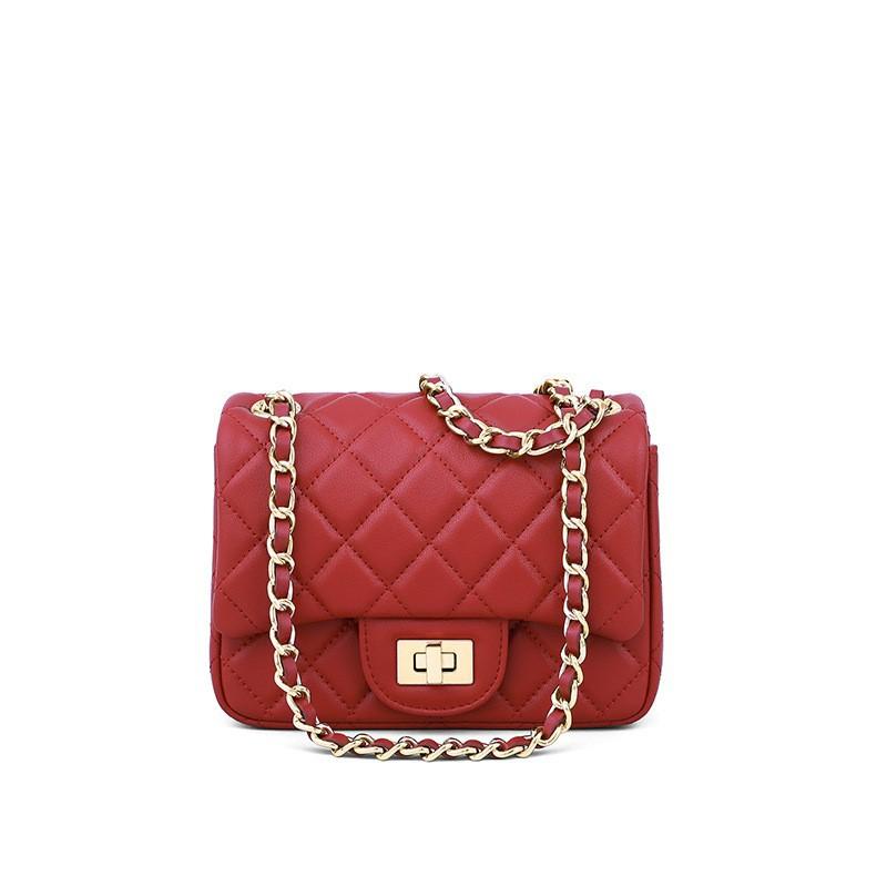 Damen Tasche Vorhaut Kette Tasche Umhängetasche Damen Crossspan Schultertasche Herbst Kleine Tasche 17*12.5*7（cm） von Joom DACH