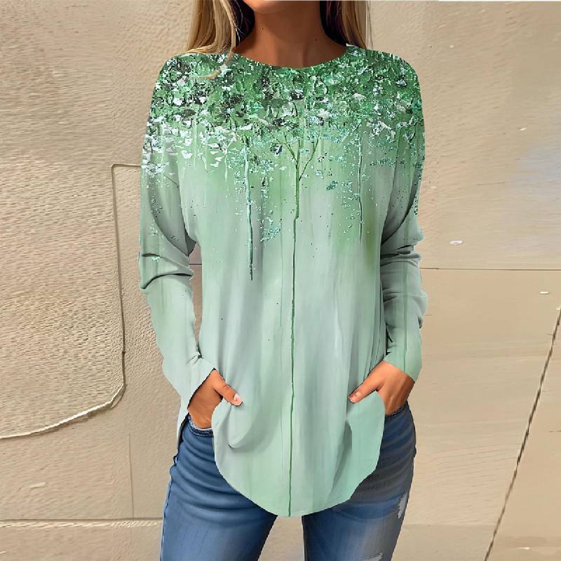 Damen Top Pullover Casual Langarm Happy Langarmshirts Sweatshirt Retro Druck Bedruckte Rundhals Tops XXL Damen Top Pullover Casual Langarm Happy Langarmshirts Sweatshirt Retro Druck Bedruckte Rundhals Tops XXL von Joom DACH