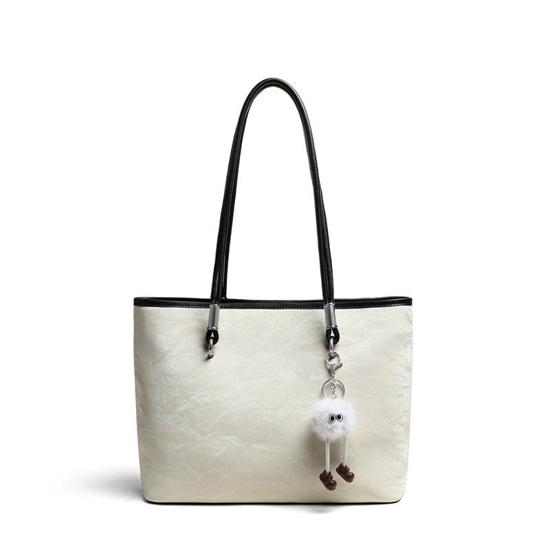 Damen Tragbare Pendler Tote Schultertasche mit Lässigem Anhänger mit Großer Kapazität von Joom DACH