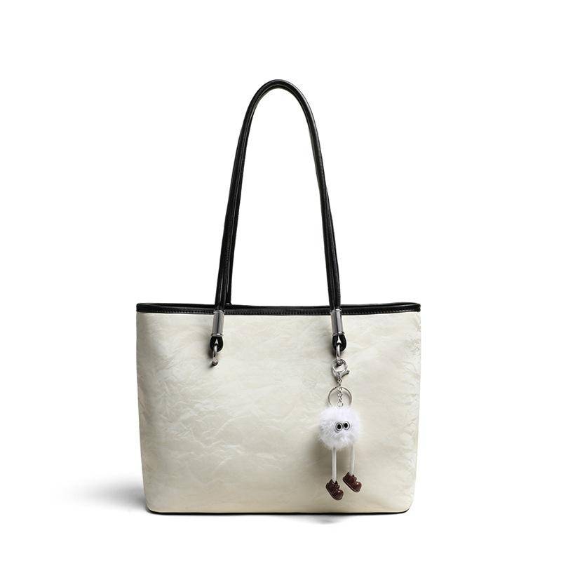 Damen Tragbare Pendler Tote Schultertasche mit Lässigem Anhänger mit Großer Kapazität von Joom DACH