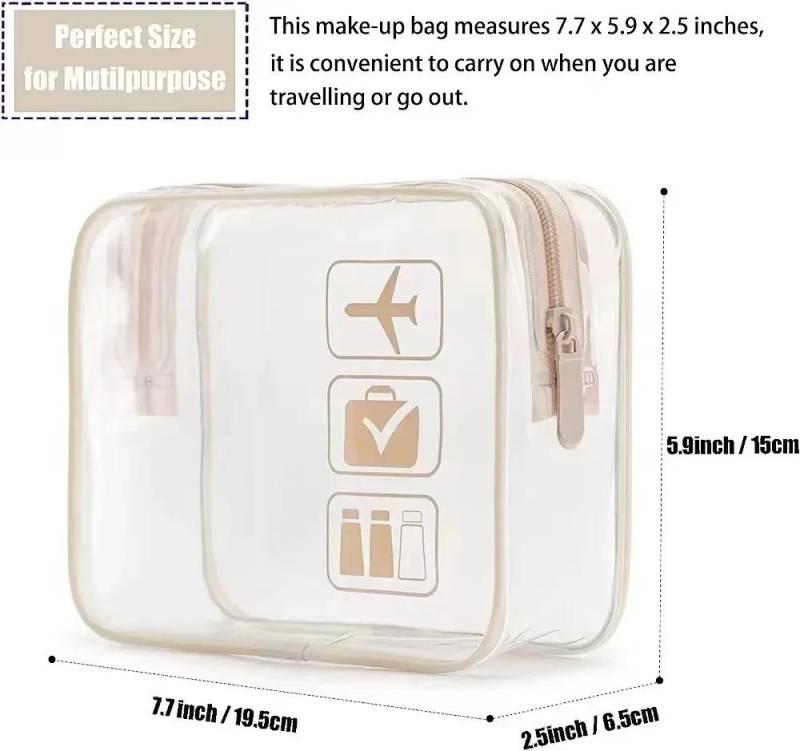 Damen Transparent PVC Reiseverpackung Organizer Tasche Etuis Beutel Reise Zahnbürste Handtuch Gepäck Kosmetik Toilettenartikel Aufbewahrungstasche weiß Damen Transparent PVC Reiseverpackung Organizer Tasche Etuis Beutel Reise Zahnbürste Handtuch Gepäck Kosmetik Toilettenartikel Aufbewahrungstasche weiß von Joom DACH