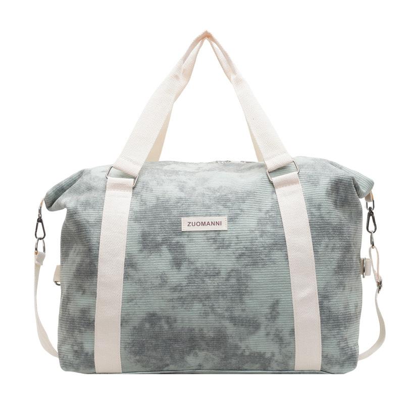 Damen Trocken- und Nassfach und Färbestil Fitness-Tasche Schlichter und modischer Designstil Tragetasche Reisetasche Kann für Ziehstange verwendet werden grün von Joom DACH