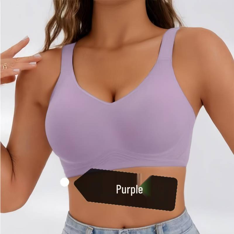 Damen Übergröße Nahtloser Sport-BH: Anti-Durchhängen, Ohne Bügel, Schlankmachendes Design für große Oberweiten L [100-115 lbs] von Joom DACH