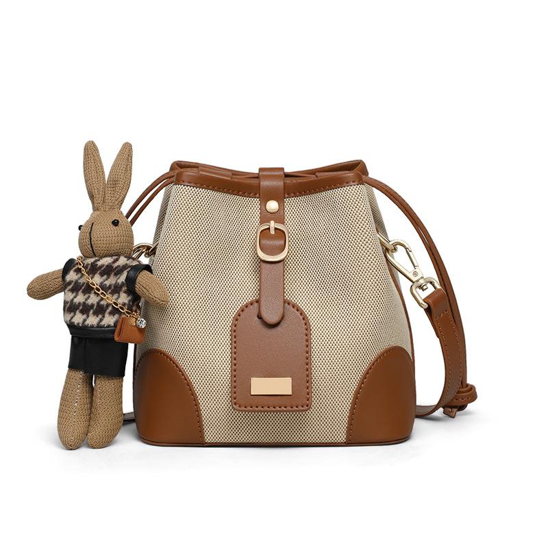 Damen Umhängetasche Damen Frühling/Sommer Bucket Bag Premium Pendler Leichte Luxus Schultertasche von Joom DACH