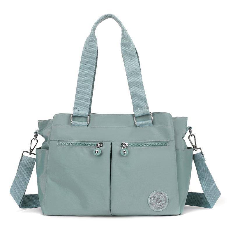 Damen Umhängetasche Nylon Tasche Mehrere Fächer Große Kapazität Mutter Handtasche grün von Joom DACH