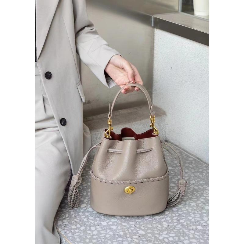 Damen-Umhängetasche mit einem Schulterriemen, Modische Softleder-Tasche mit großem Fassungsvermögen khaki von Joom DACH