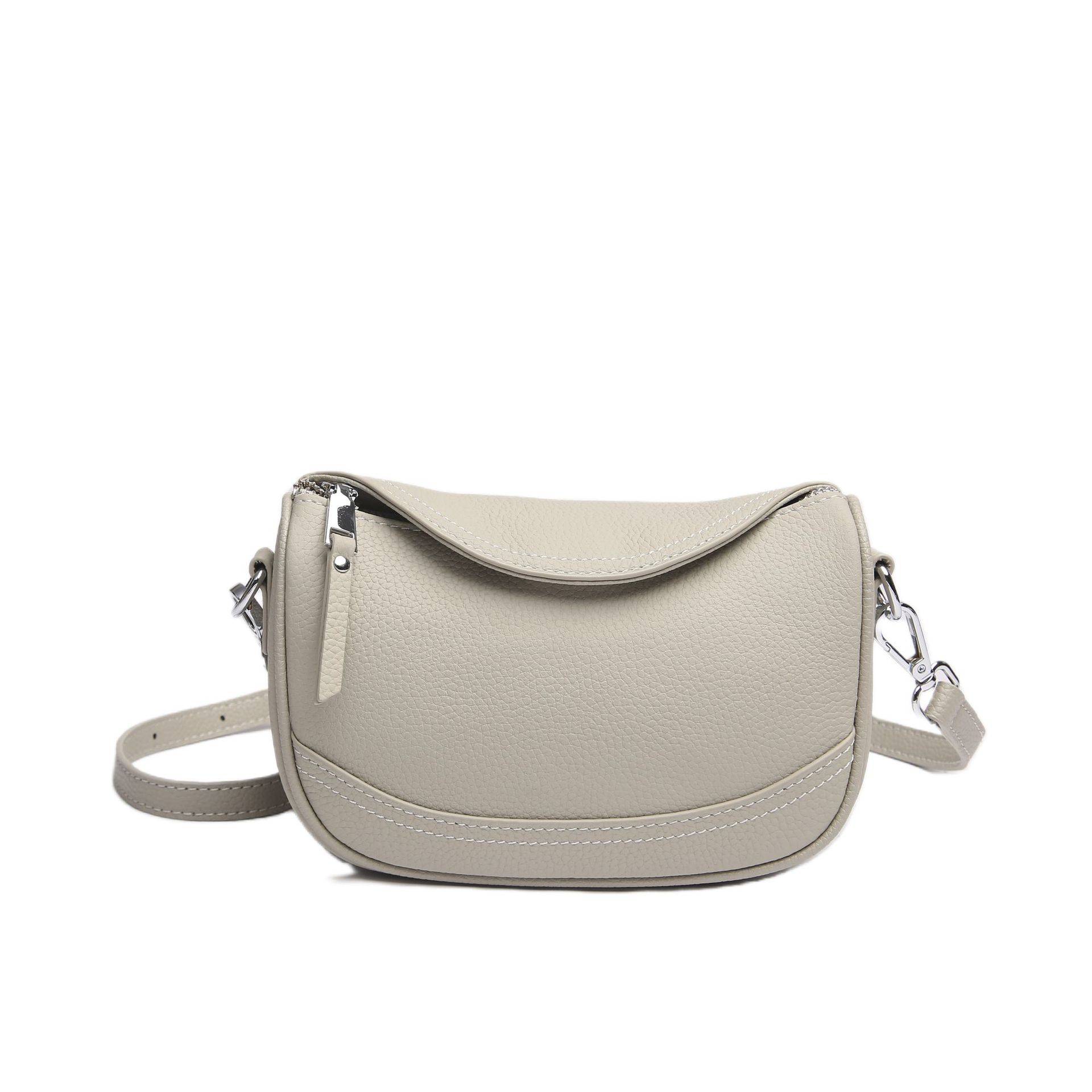 Damen-Umhängetasche mit einem Schulterriemen, großes Fassungsvermögen, Messenger-Tasche, Damenmode, Tasche aus weichem Leder weiß von Joom DACH