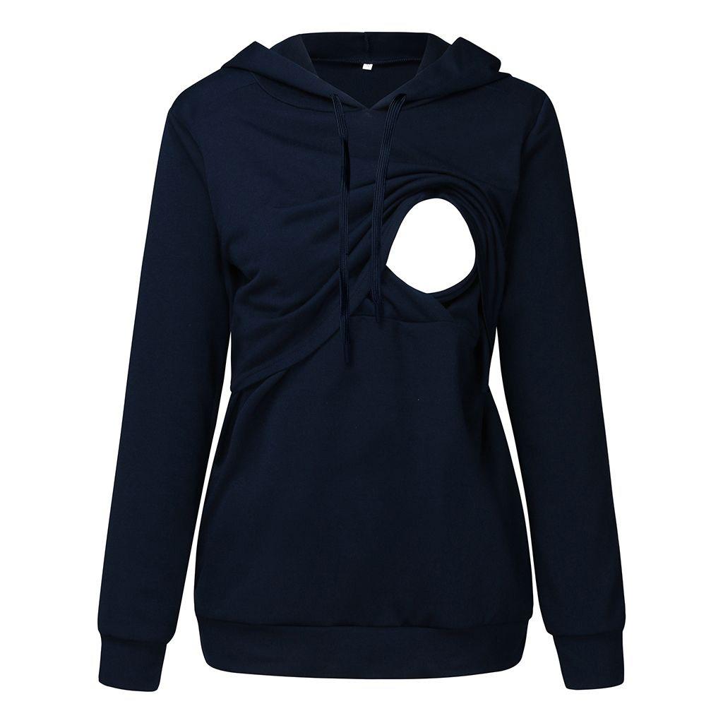 Damen Umstands-Kapuzenpullover, Still-Sweatshirt, Langarm, Stilltop, Schwangerschafts-Top, Känguru-Tasche M Damen Umstands-Kapuzenpullover, Still-Sweatshirt, Langarm, Stilltop, Schwangerschafts-Top, Känguru-Tasche M von Joom DACH