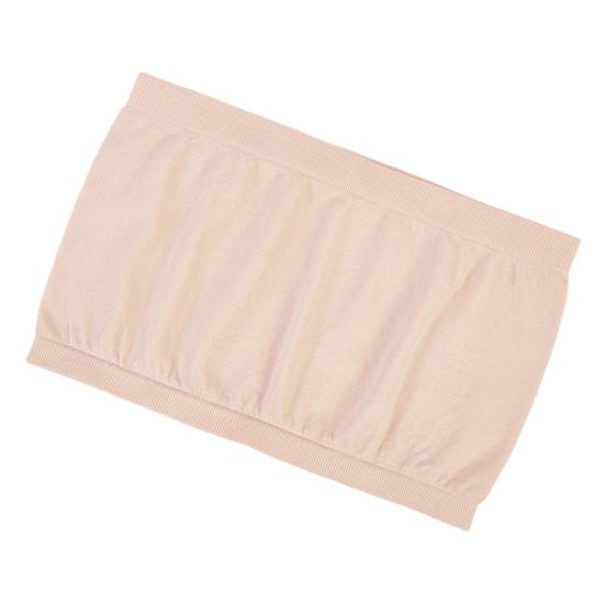 Damen Unsichtbarer BH, trägerlos, gepolstert, kabellos, rutschfest, weich, Anti-Belichtung, einfarbig, elastisch, Bandeau nude von Joom DACH