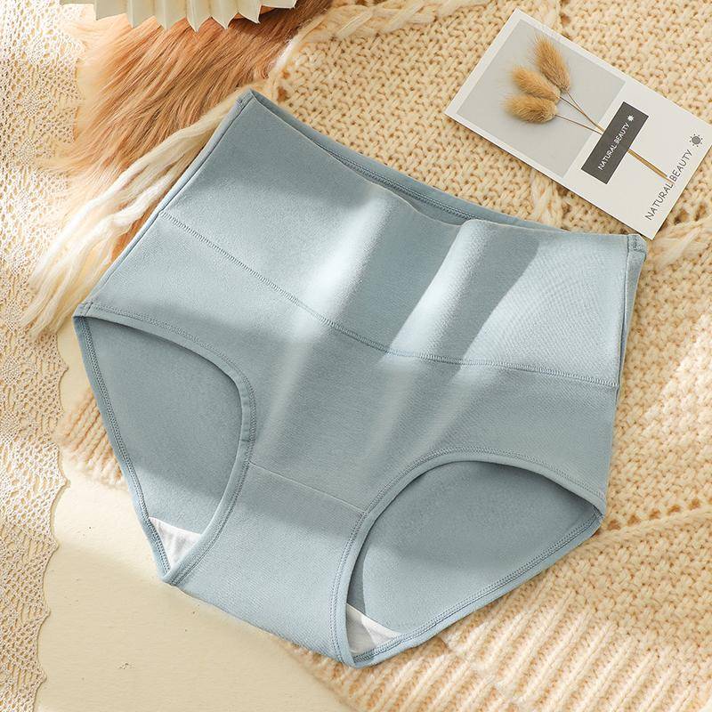 Damen Unterhose aus Baumwolle mit hoher Taille und atmungsaktivem Stoff, bequeme Slips, figurformend, Übergröße, M-4XL XXXXL von Joom DACH