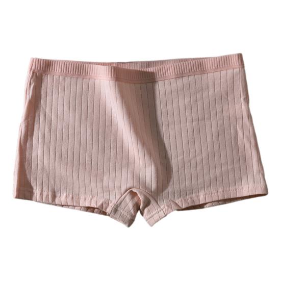 Damen Unterhosen Nahtlose Mittlere Taille Baumwolle Einfarbig Dehnbare Boxershorts Anti-Exposition Feuchtigkeitstransportierend M rosa von Joom DACH