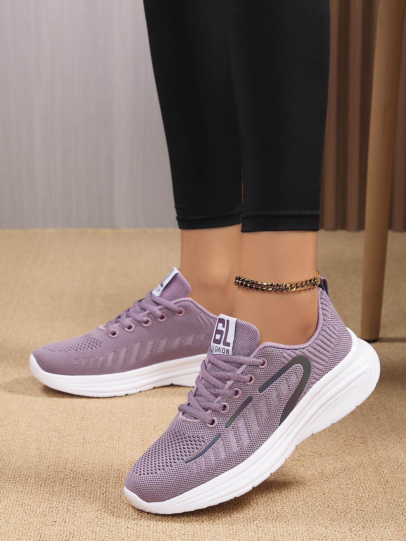 Damen-Wanderschuhe, Strick-Laufschuhe, atmungsaktiv, Workout, leichte Mädchenschuhe, Tennisschuhe mit weicher Sohle, Sport, Reisen 2231 43 von Joom DACH