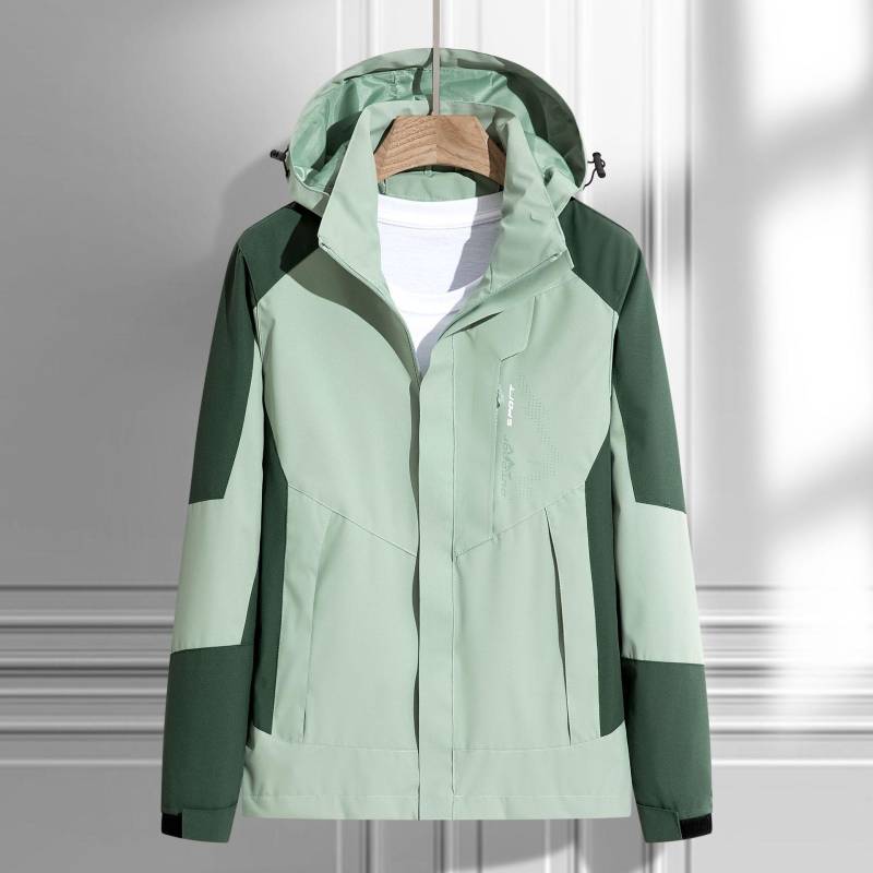 Damen Wasserdichte Wanderjacke Große Größe Winddichte Windjacke Camping Jagd Laufen Trekking Angeln Mantel Männer Im Freien XL grün von Joom DACH