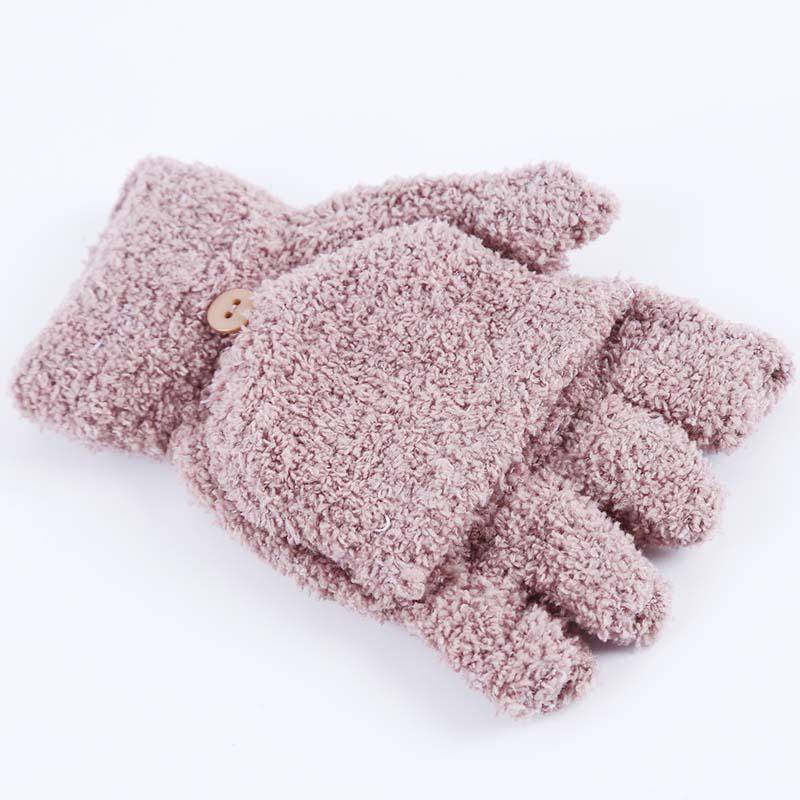 Damen Winter Handgelenkwärmer Fäustlinge Warme Handschuhe Bequem Atmungsaktiv Schlicht Alleskönner Damen Handschuhe One Size von Joom DACH