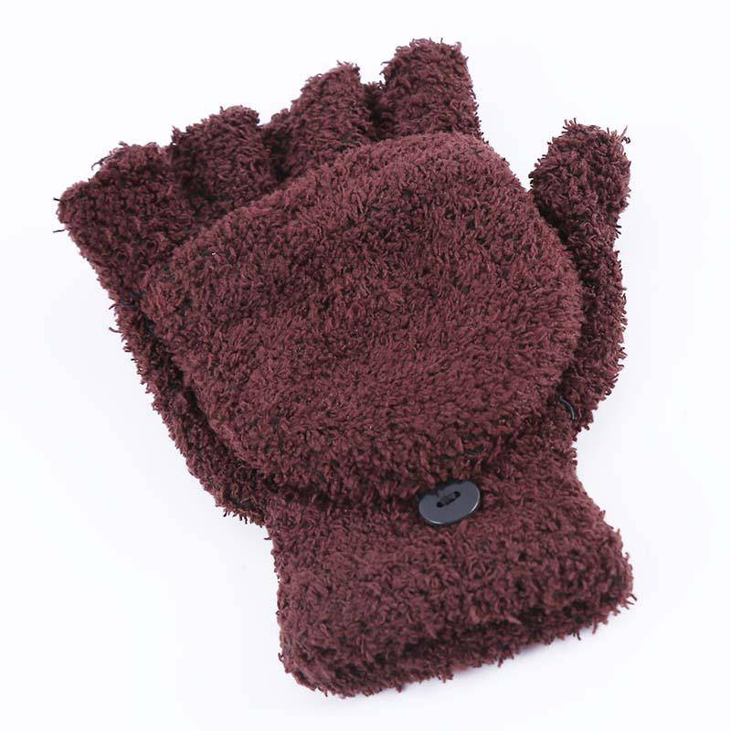 Damen Winter Handgelenkwärmer Fäustlinge Warme Handschuhe Bequem Atmungsaktiv Schlicht Alleskönner Damen Handschuhe One Size von Joom DACH