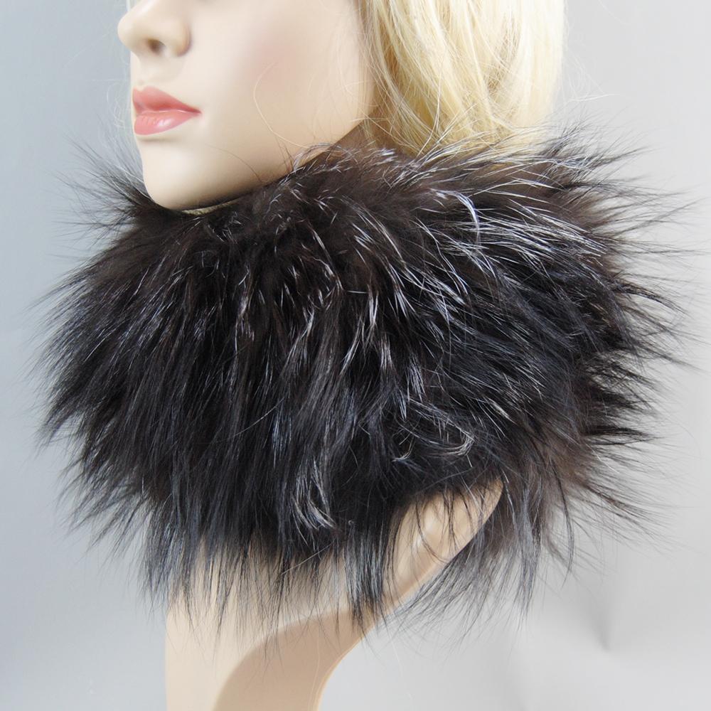 Damen Winter Warmer Echter Fuchsfell Schal Fell Stirnbänder Fuchsfell Schals Luxuriöser Nackenwärmer Gute Elastizität Natürliche Fellschals Good elasticity französische braunroten von Joom DACH