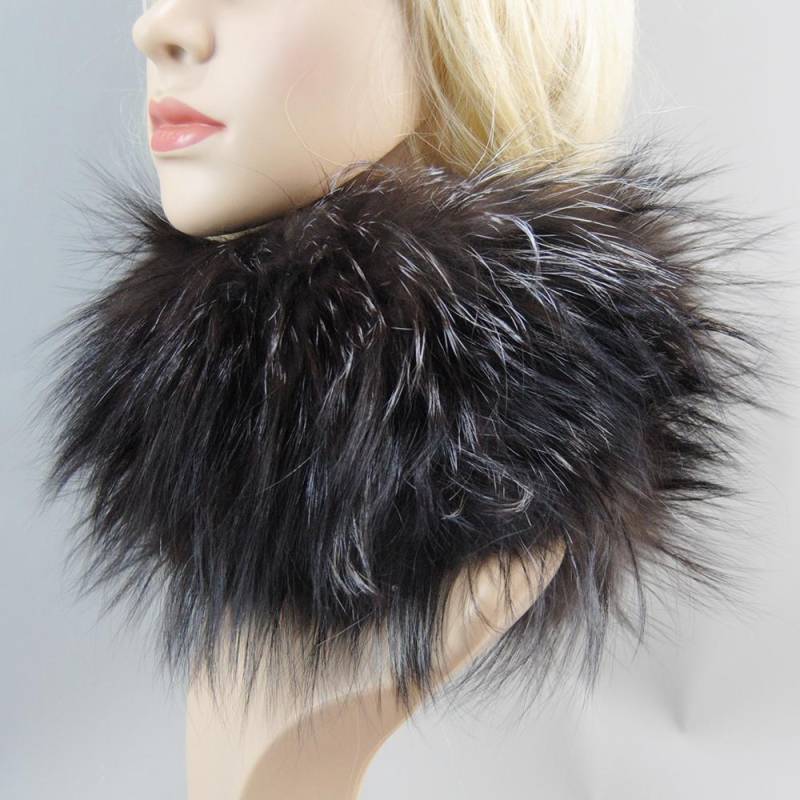 Damen Winter Warmer Echter Fuchsfell Schal Fell Stirnbänder Fuchsfell Schals Luxuriöser Nackenwärmer Gute Elastizität Natürliche Fellschals Good elasticity französische braunroten von Joom DACH