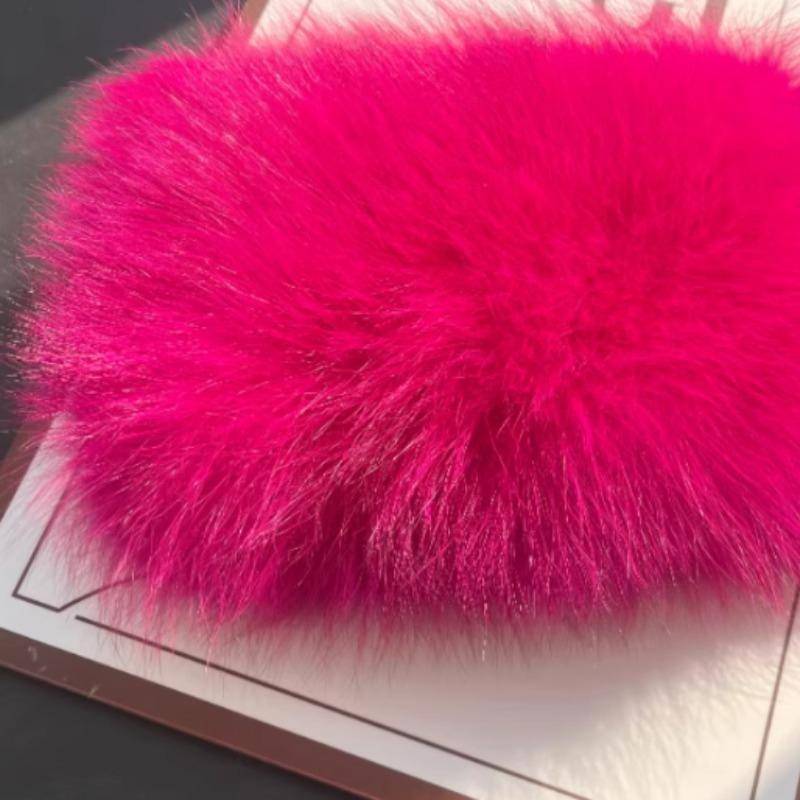 Damen Winter Warmer Echter Fuchsfell Schal Fell Stirnbänder Fuchsfell Schals Luxuriöser Nackenwärmer Gute Elastizität Natürliche Fellschals Good elasticity französische lila von Joom DACH