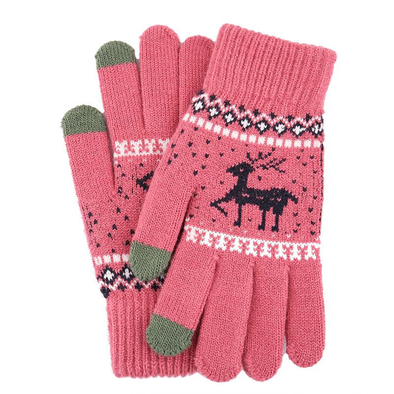 Damen Winterhandschuhe Dickes Fleece-Futter, Warme Strickhandschuhe Touchscreen-kompatibel, Anti-Kälte, Weiche Handschuhe 1 pair rot Damen Winterhandschuhe Dickes Fleece-Futter, Warme Strickhandschuhe Touchscreen-kompatibel, Anti-Kälte, Weiche Handschuhe 1 pair rot von Joom DACH