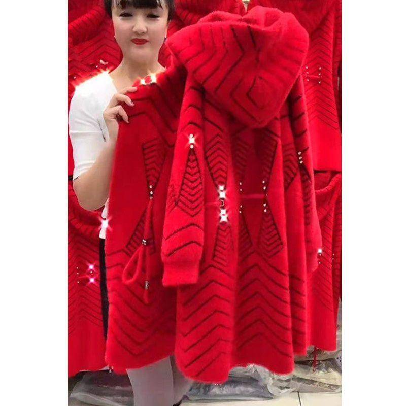 Damen Winterjacke Lang Verdicken Imitation Nerz Kaschmir Mantel High End Mittleren Alters Ältere Frauen Strickjacke Pullover 4XL 4XL rot Damen Winterjacke Lang Verdicken Imitation Nerz Kaschmir Mantel High End Mittleren Alters Ältere Frauen Strickjacke Pullover 4XL 4XL rot von Joom DACH