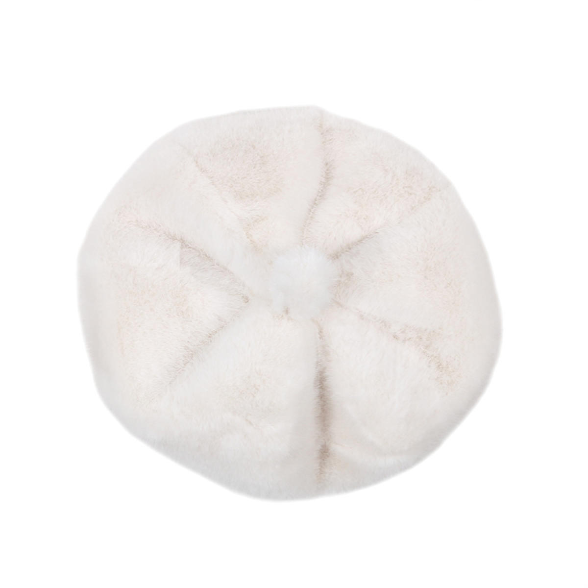 Damen Wintermode Imitation Nerzhaar Mutterhut Ganzer Nerz Imitationspelzhut Lässige Warme Baskenmütze Tide one size milch-weiße von Joom DACH