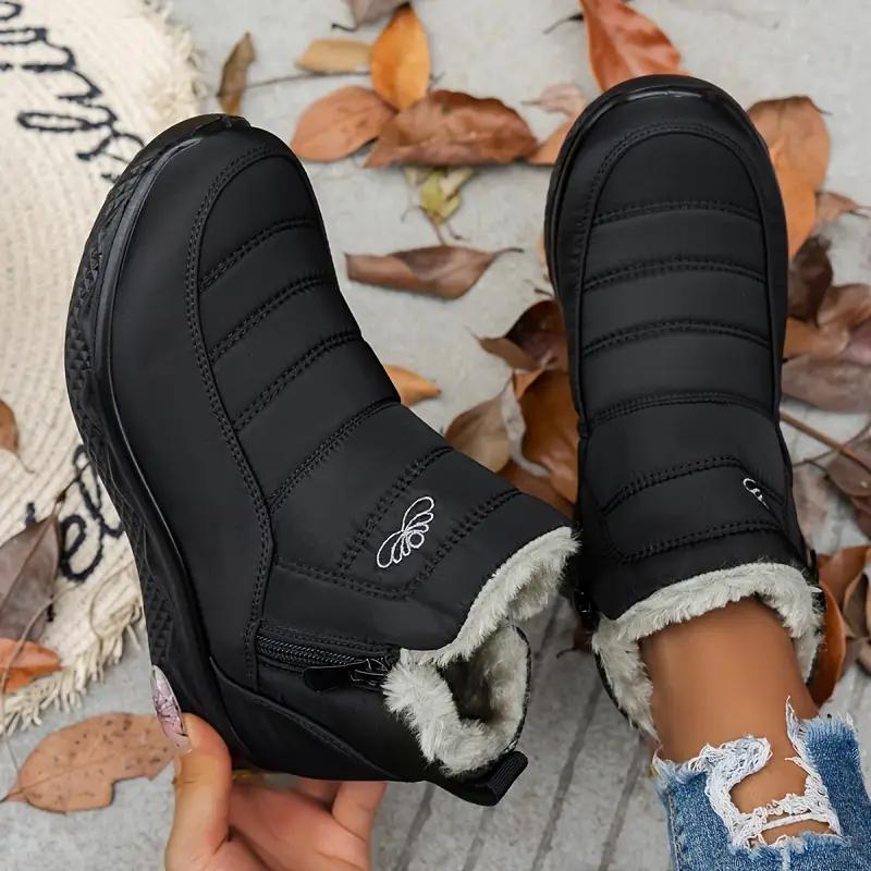 Damen Wintermode Vielseitige Rutschfeste Plüschgefütterte Schneestiefel, Runde Zehenpartie, rutschfeste und winddichte kurze Stiefel, langlebige, bequeme, warme Stiefeletten 43 Damen Wintermode Vielseitige Rutschfeste Plüschgefütterte Schneestiefel, Runde Zehenpartie, rutschfeste und winddichte kurze Stiefel, langlebige, bequeme, warme Stiefeletten 43 von Joom DACH
