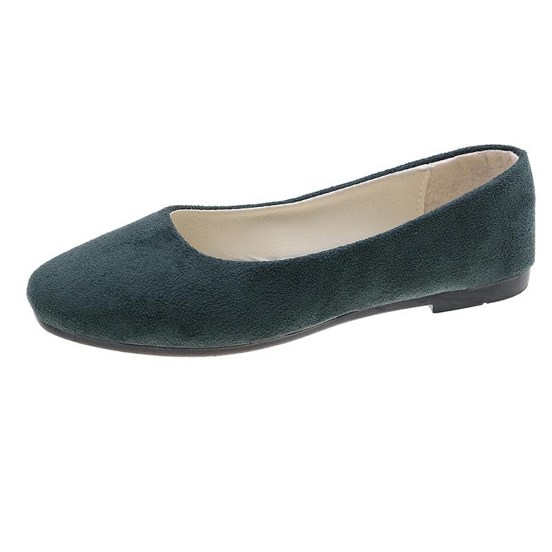 Damen- und Mädchen-Schuhe, einfarbig, Übergröße, flach, flach, bequem, lässig, Einzelschuhe, 19 Farben 43 dunkelgrüne Damen- und Mädchen-Schuhe, einfarbig, Übergröße, flach, flach, bequem, lässig, Einzelschuhe, 19 Farben 43 dunkelgrüne von Joom DACH