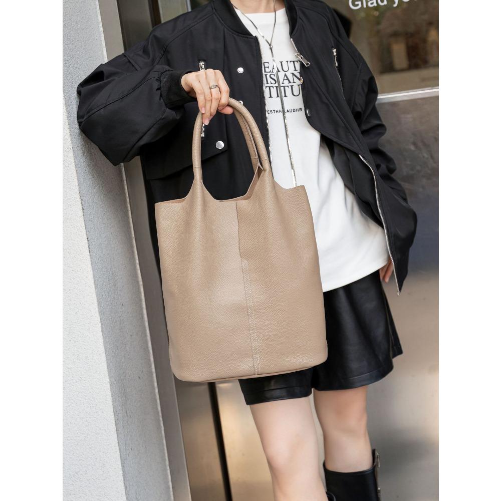 Damenhandtaschen aus Rindsleder, Damen-Umhängetaschen, Modische praktische Premium-Bucket-Bags mit mehreren Fächern und großem Fassungsvermögen von Joom DACH