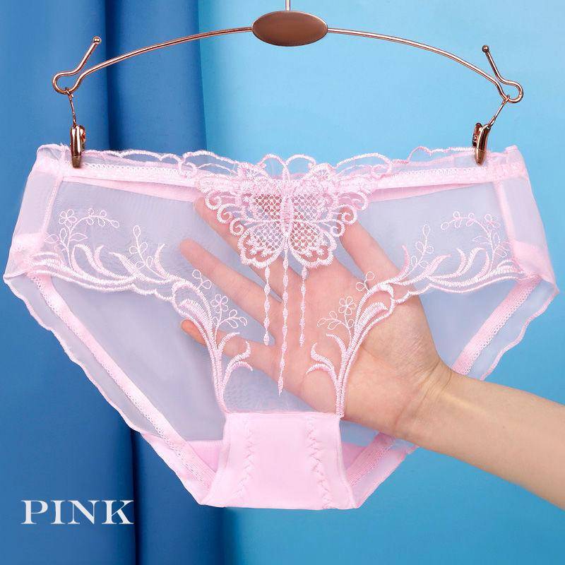 Damenhöschen, dünne transparente Unterwäsche für Frauen, Spitze, Schmetterling, kurze Damen-Dessous-Unterhose L rosa Damenhöschen, dünne transparente Unterwäsche für Frauen, Spitze, Schmetterling, kurze Damen-Dessous-Unterhose L rosa von Joom DACH