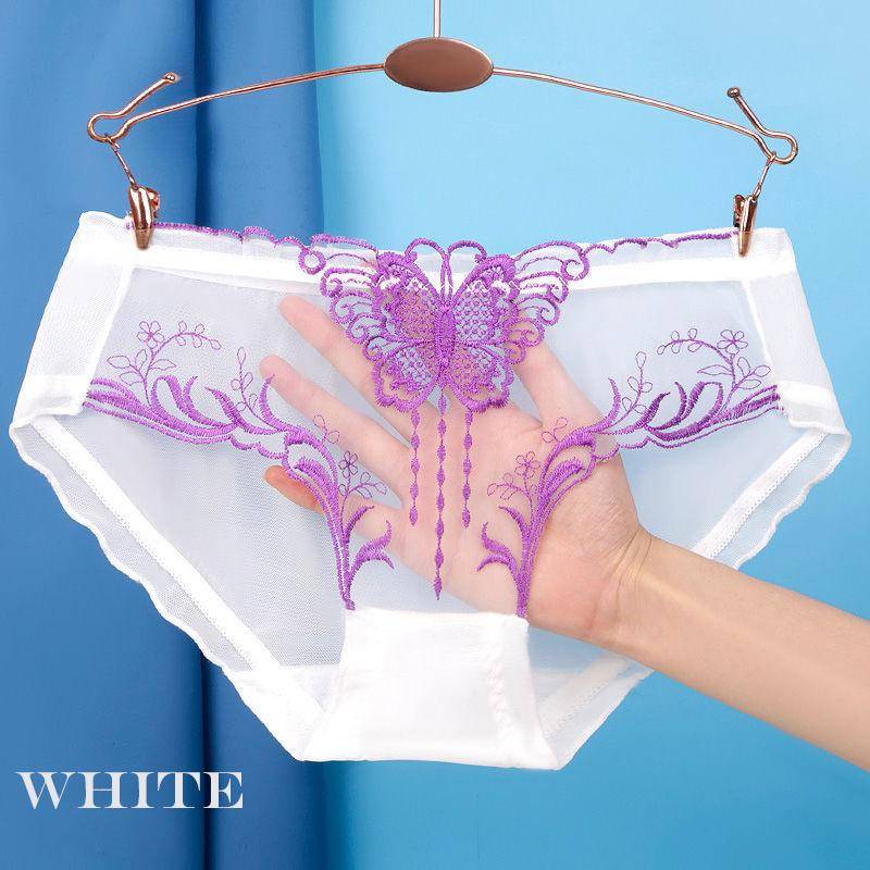 Damenhöschen, dünne transparente Unterwäsche für Frauen, Spitze, Schmetterling, kurze Damen-Dessous-Unterhose L weiß Damenhöschen, dünne transparente Unterwäsche für Frauen, Spitze, Schmetterling, kurze Damen-Dessous-Unterhose L weiß von Joom DACH