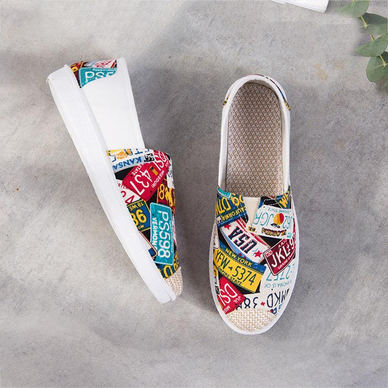 Damenmode Frühling Sommer Casual Flache Schuhe Round Toe Loafers Schuhe Fischer Bootsschuhe Damen Faule Hanfseil Weben Schuhe 39 von Joom DACH