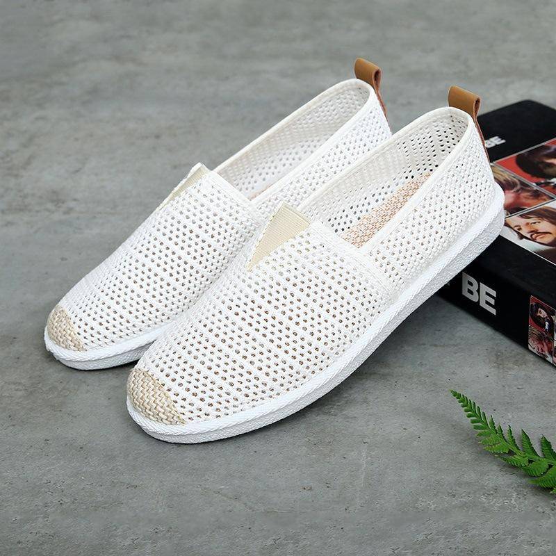 Damenmode Frühling Sommer Casual Flache Schuhe Round Toe Loafers Schuhe Fischer Bootsschuhe Damen Faule Hanfseil Weben Schuhe 40 von Joom DACH
